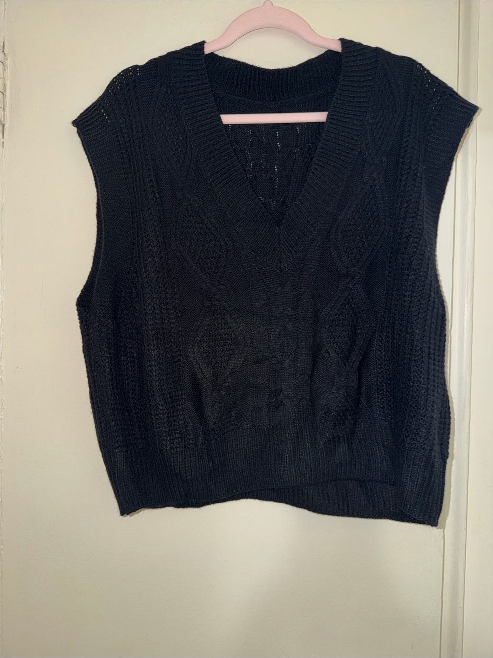 SHEIN Flirla Plus Cable Knit Sweater Vest